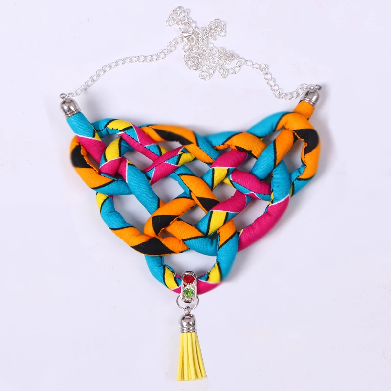 2020 African Handmade Twist Choker Necklace For Women Boho Style Necklaces & Pendants Rope Chain For Best Friends Gift WYb351