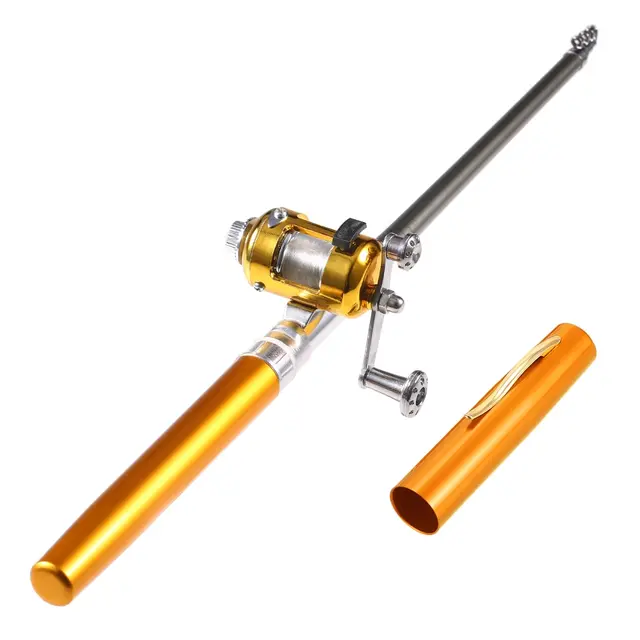 Cheap Fishing Rod Combo Set Reel Pesca Mini Portable Pocket Pen Fishing Rod Pole Reel Aluminum Alloy Fishing Line Baits Jig Hooks Cheap Fishing Rod Combo Set Reel Pesca Mini Portable Pocket Pen Fishing Rod Pole Reel Aluminum Alloy Fishing Line Baits Jig Hooks