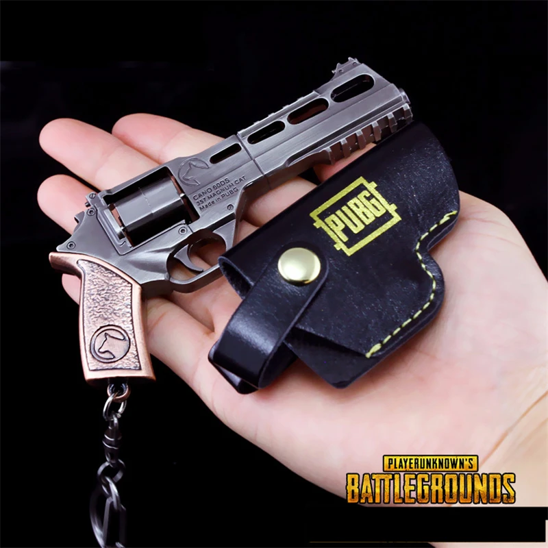 Game Playerunknown's Battlegrounds Cosplay Props PUBG 14Style MK60 Pistol Gun Metal Weapons Keychai