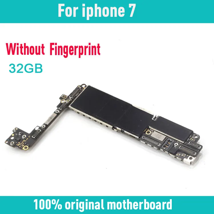 32 Гб 128 ГБ 256 ГБ для iphone 7 4,7 дюймов материнская плата с/без Touch ID, оригинальная разблокированная для iphone 7 материнская плата с чипами - Цвет: 32GB NO Touch ID