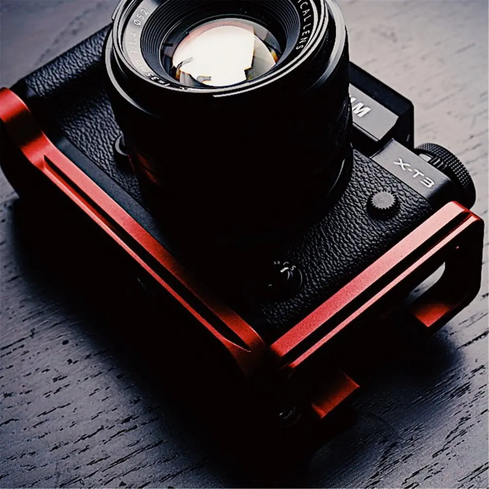 Красный Алюминиевый быстросъемный l-образный вертикальный кронштейн для Fuji XT3 Fujifilm X T3 Arca Swiss