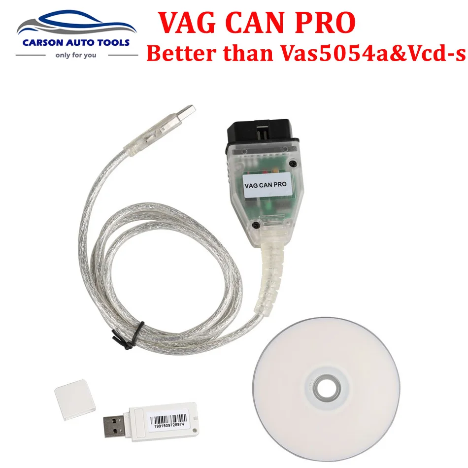 

2017 Newest V5.5.1 Best VAG CAN PRO Cable CAN BUS+UDS+K-line VCP diagnostic Scanner S.W 5.5.1 better than V-CDS ODIS free ship