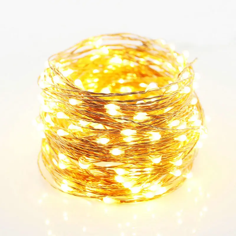 

300LED 30M Starry vine String Light Wedding Christmas fairy Lamp Garden Garland home tree decor Silver/Copper wire+AC/DC Adapter