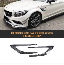 C Класс углеродного волокна задний бампер спойлер диффузор для Mercedes Benz C205 купе только 15-18 C43 AMG C350 конвертируемый без C63