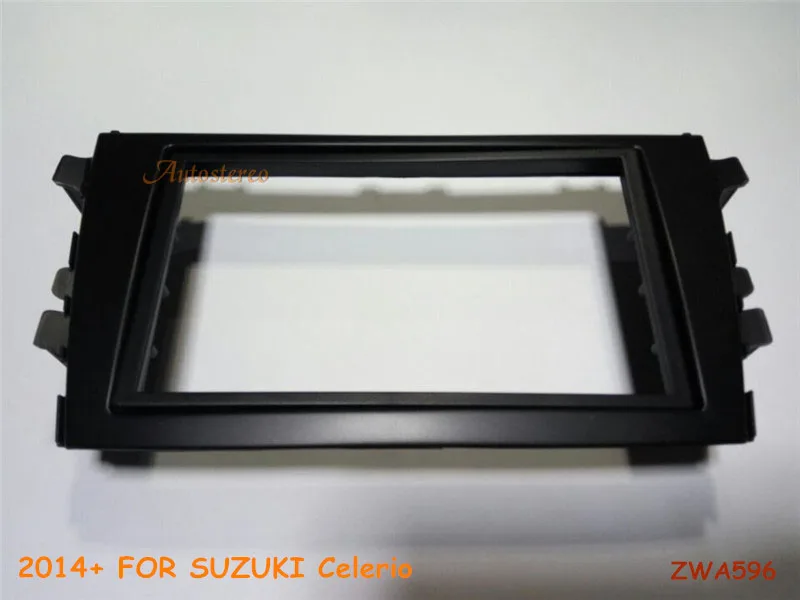 ZW11-596 Двойной Дин фасции DVD переоборудование рамка для Suzuki Celerio+ dash Mount Kit Адаптерная рамка 11-596