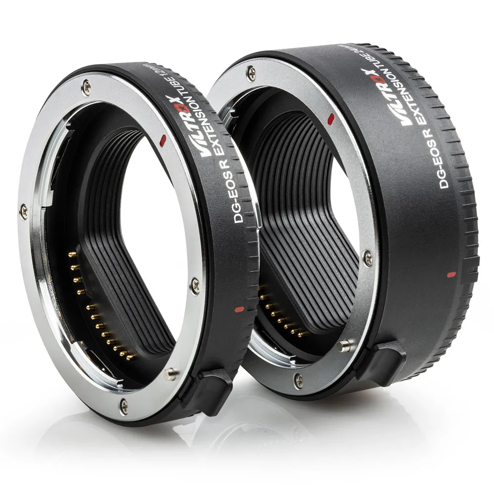 

VILTROX DG-EOS R Metal Mount Auto Focus AF Macro Extension Tube Adapter Ring(12mm+24mm) for Canon EOS R/EOS RP Lens and Camera