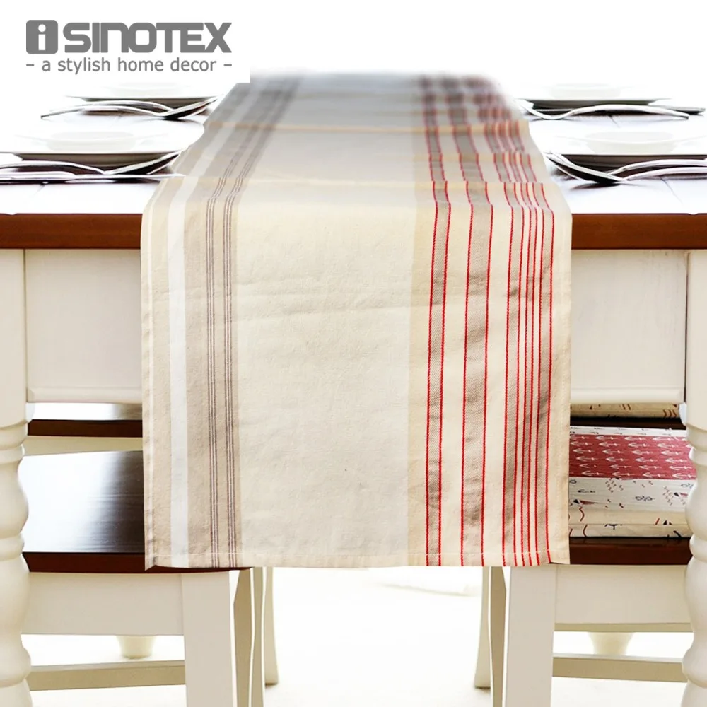 

1pcs 37x145cm Linen Party Table Runner Table Cloth Striped Decor Table Cover For Wedding Decorative Home Feast toalha de mesa