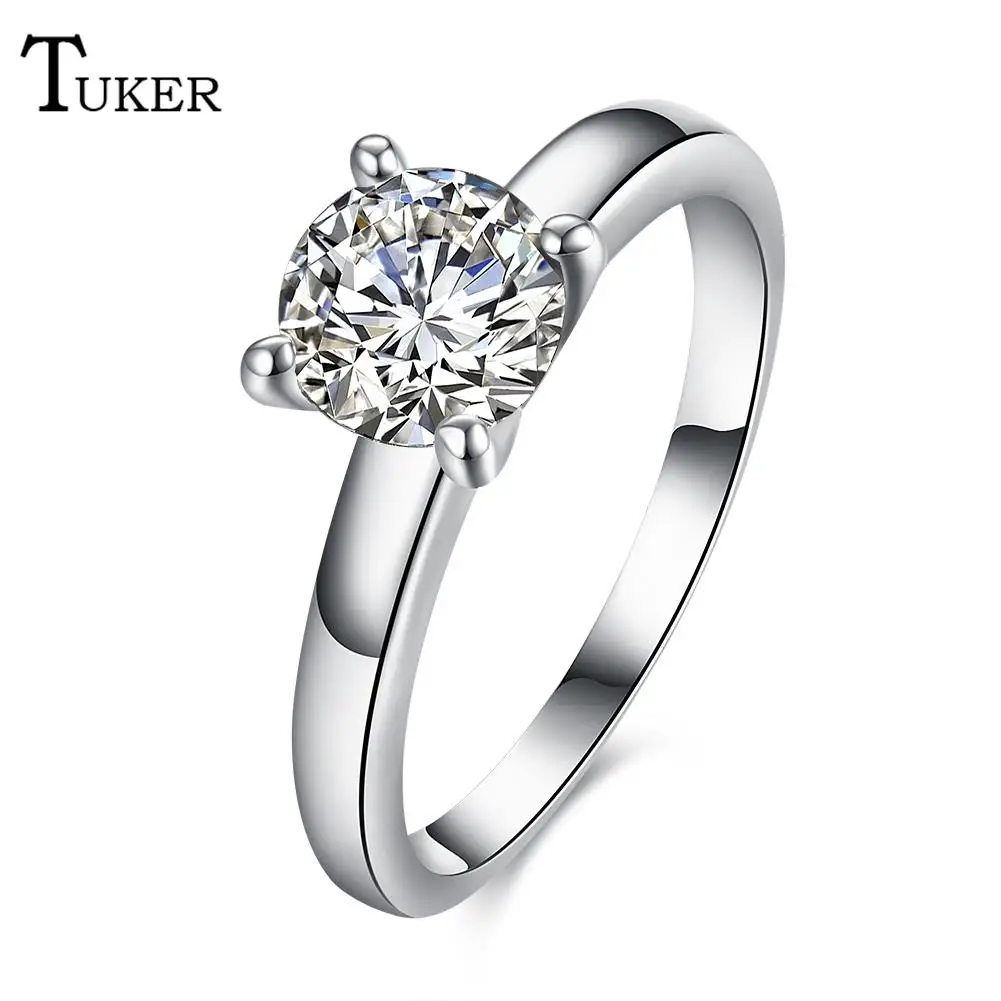 cz engagement ring women fashion selling 4 claw single crystal wedding rings prong setting female cubic - Selling Wedding Ring cz engagement ring women fashion selling 4 claw single crystal wedding rings prong setting female cubic - Selling Wedding Ring
