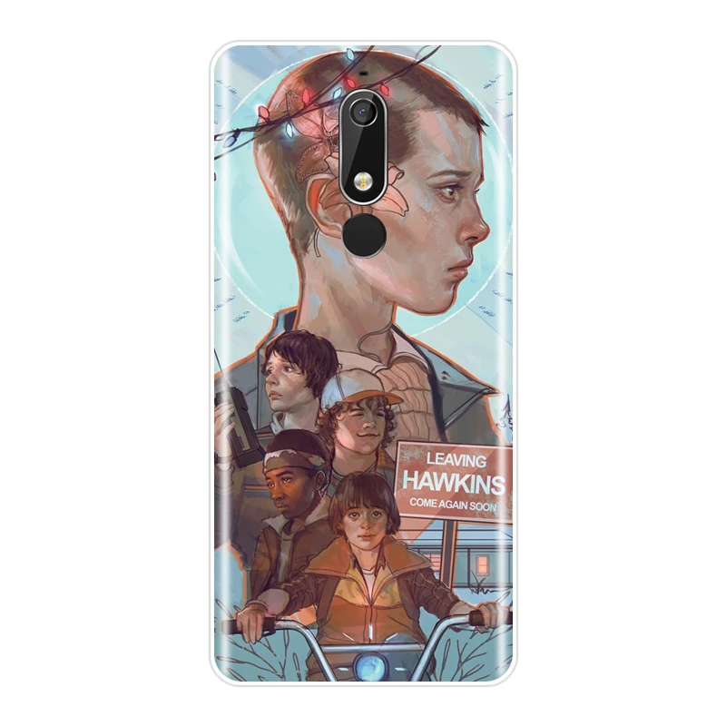Мягкая задняя крышка из силикона очень странные дела для Nokia 7 1 6 5 3 2 Plus|Бамперы| |