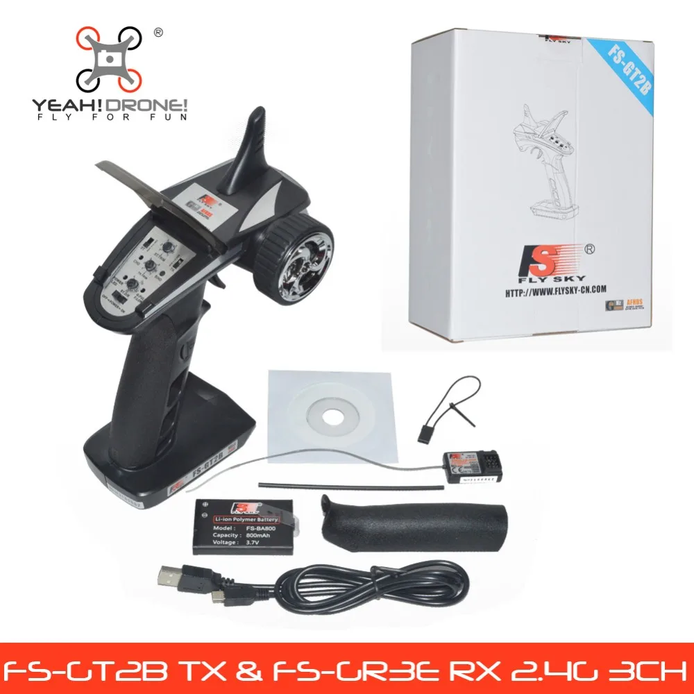 Flyskyfs GT2B передатчик и FS GR3E приемник 2.4 г 3CH gun rc контроллер Комплект GoPro Быстрый Mod