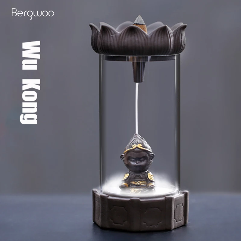 

Wukong Backflow Incense Holder Smoke Backflow Cone Incense Holder Arts and Crafts