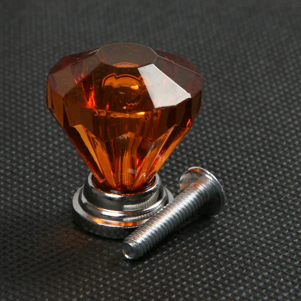 

1pcs 20mm 4 Colors Crystal Cabinet Drawer Knob Cupboard Wardrob Pull Handle