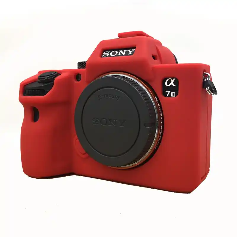 Funda de Silicona Camuflaje Cubierta Protectora Carcasa para Sony a7 a7r a7s