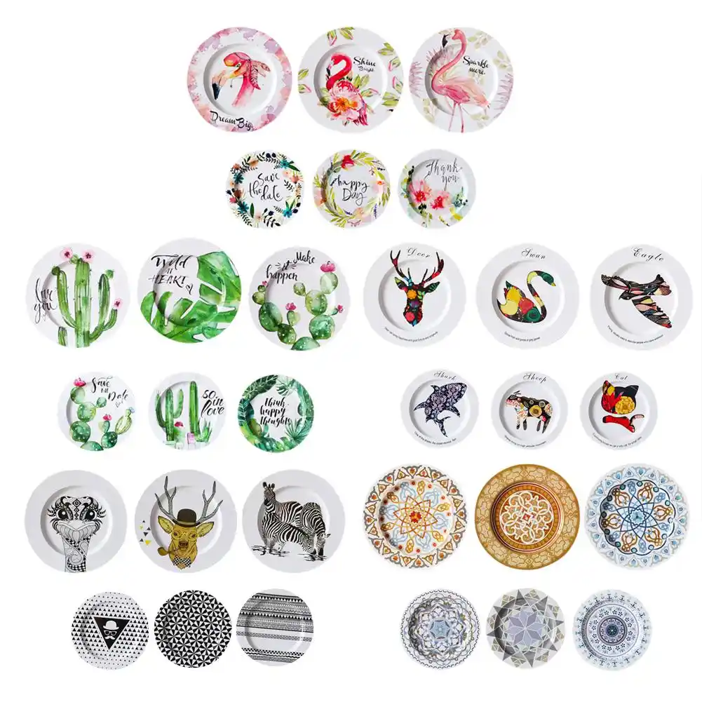 Decorative Plate Hanging Plate Iron European Style Plate Wall