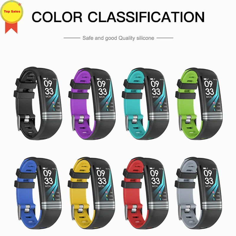 

Smart Watch Fitness tracker Activity 0.96'Color Screen IP67 Waterproof Smart Band Heart rate Blood Pressure oxygen monitor band