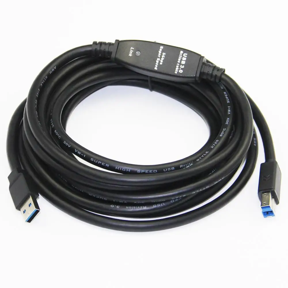 Lballist USB 3 0 кабель для принтера встроенный микросхема IC тип A штекер Тип B в фольге