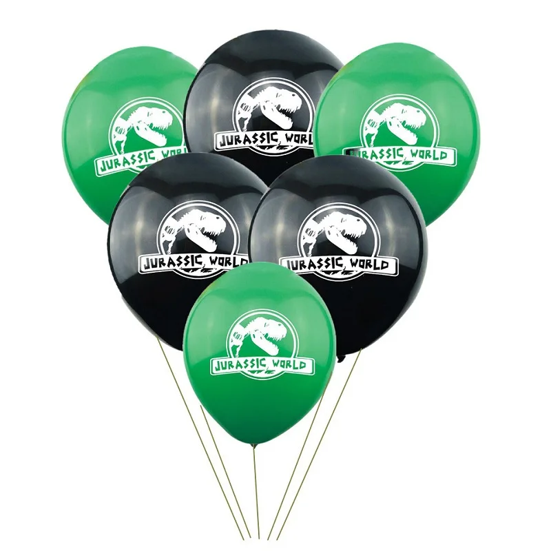 10 шт. 10 дюймов зеленый воздушный шар с динозавром мир Юрского периода Печатный латексный баллон детское украшение душевой кабины день рождения подарки