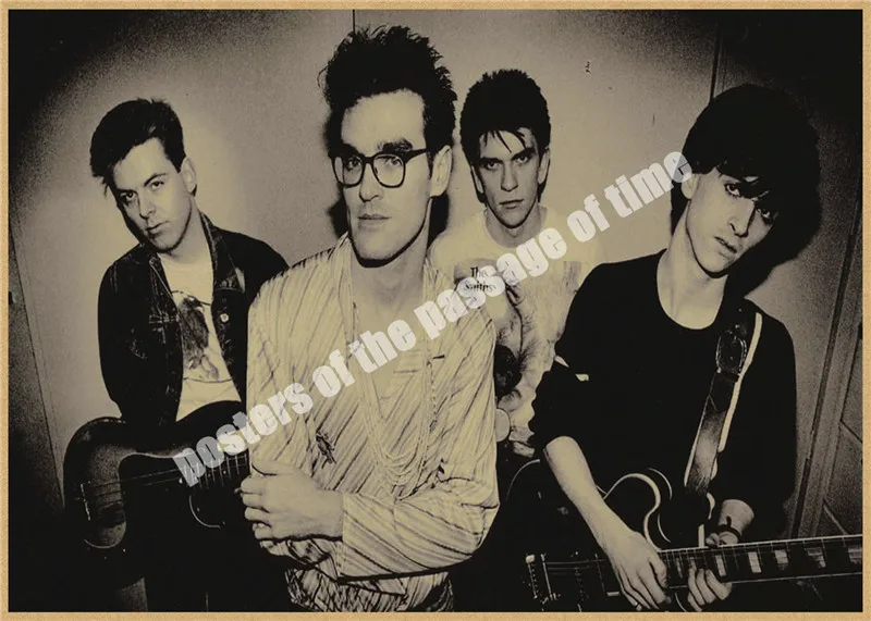 Ностальгический рок The Smiths с фото группы старая бумага плакат армейский вентилятор гостиная художественные изделия для стен стикер бар дизайн