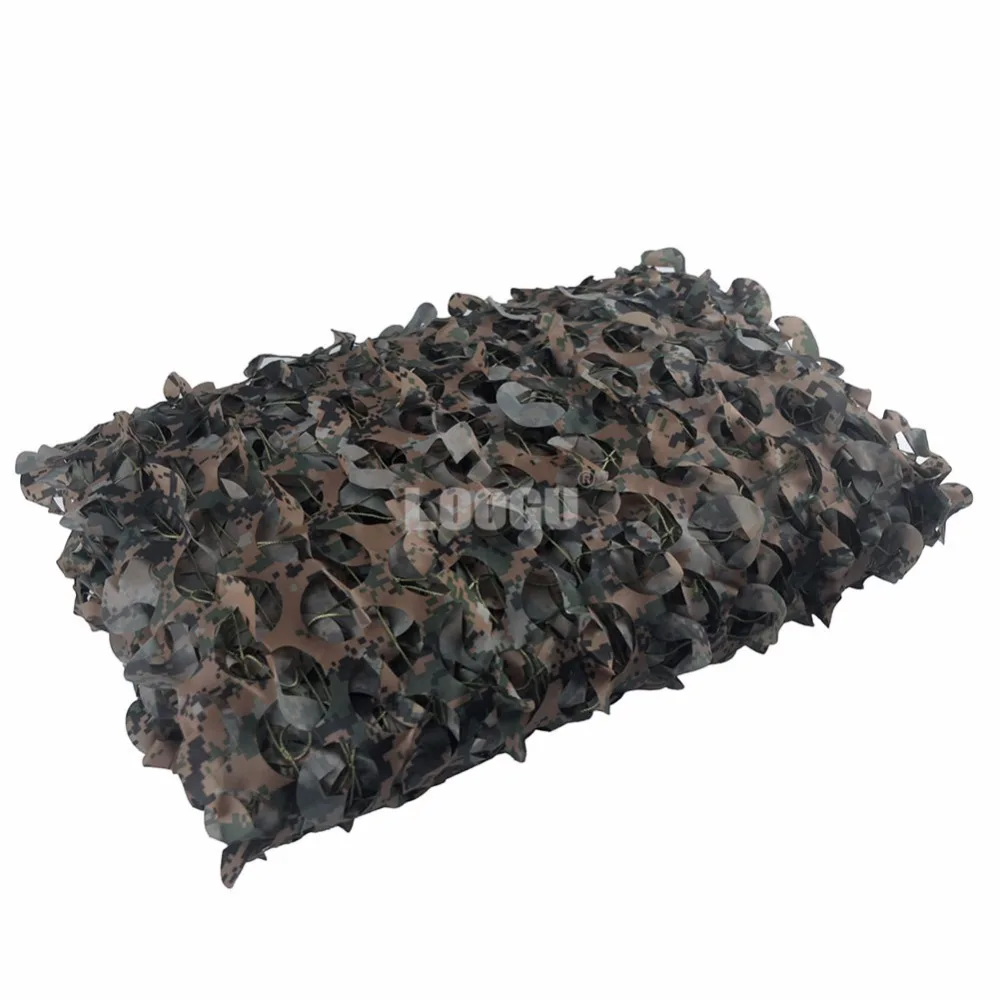 

LOOGU EM 4M*3M Woodland Camo Netting Car Jungle Shelter Netting for Hunting Camping Tent Outdoor Sun Shade Camouflage Mesh Net