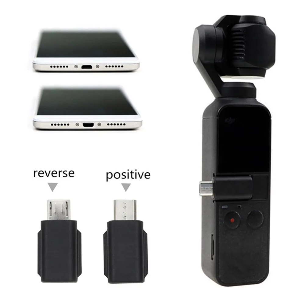 

Adapter for DJI Osmo Pocket Smartphone Connector Android Micro USB For OSMO Pocket Handheld Gimbal Standard or Reverse Micro USB