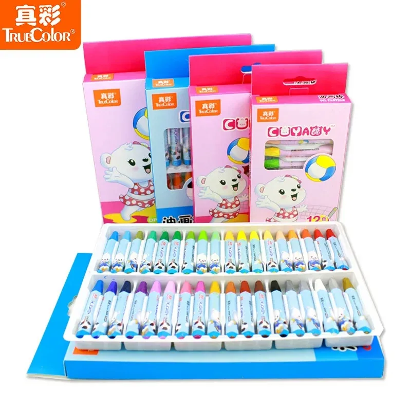 Truecolor Pasteles Al Óleo de Colores Surtidos Palo de Aceite No Tóxico Crayón de Color P