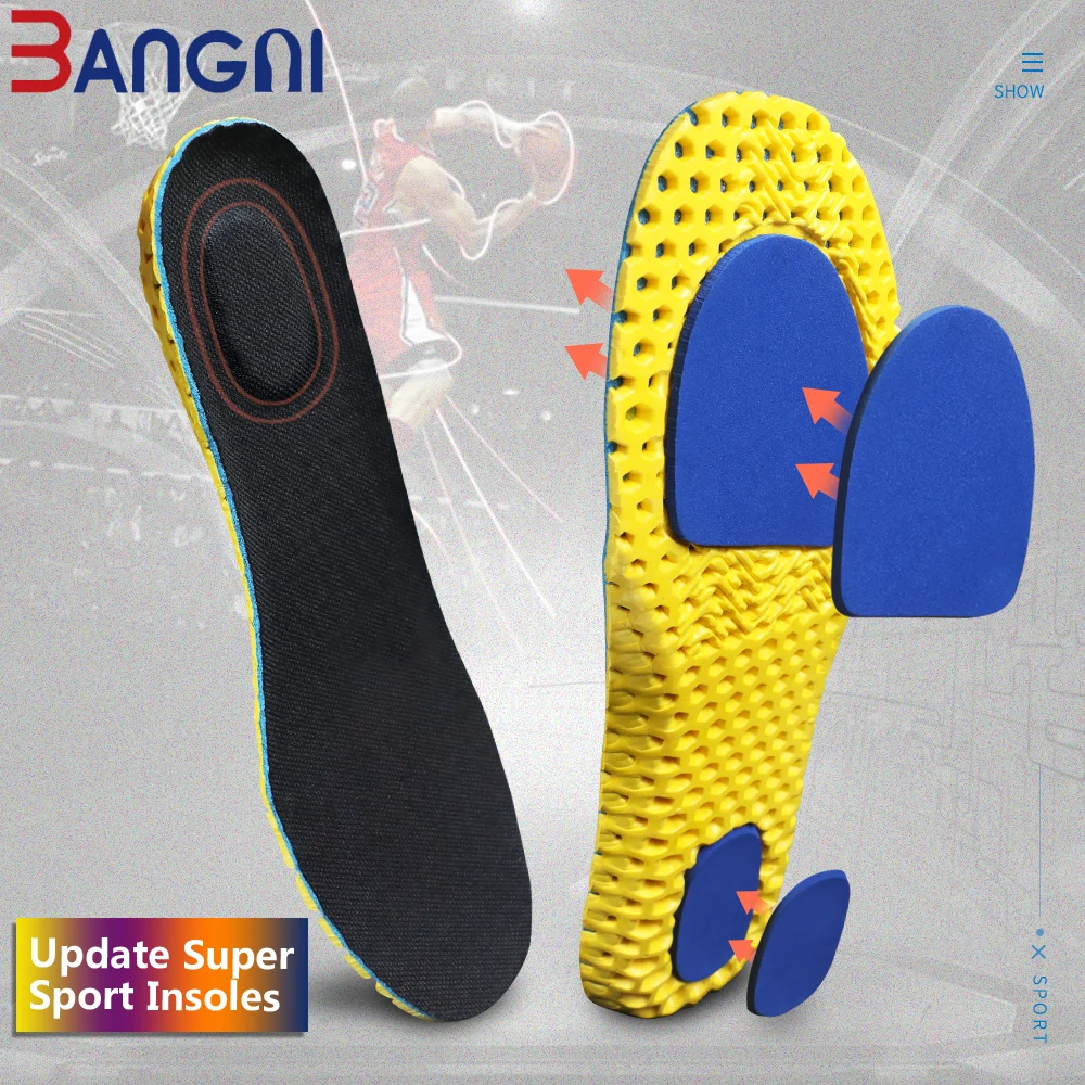 3ANGNI Update Shoes Insole Light Soft Insoles Ortholite EVA Foam Sport Shoe Sole Arch Support Insert for Woman Men Feet Running