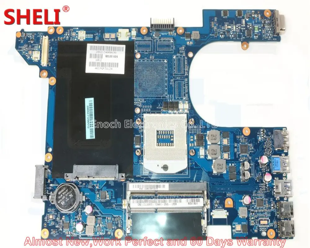 

SHELI For Dell Inspiron 15R 5520 Series Laptop Motherboard CN-0N35X3 N35X3 0N35X3 QCL00 LA-8241P HM77 UMA HD4000 Work Perfect