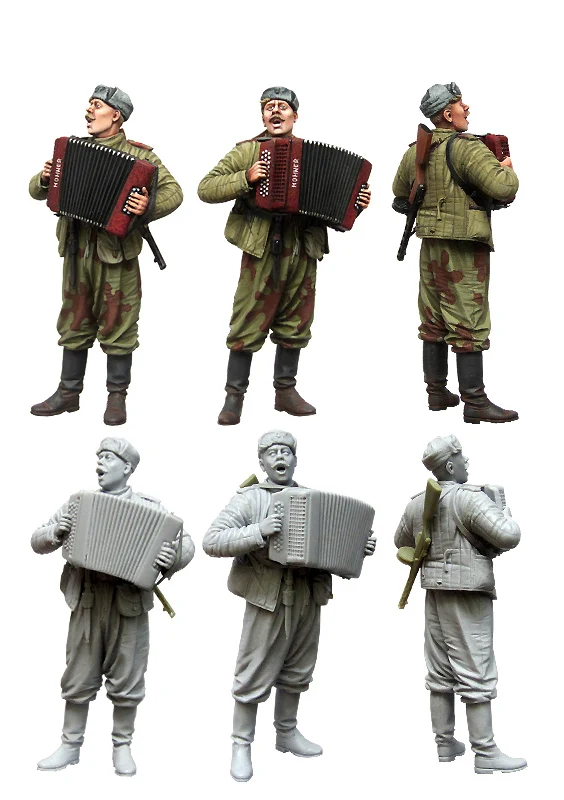 1:35 Soviet soldier at rest standing WW2 Scale Resin Figure 