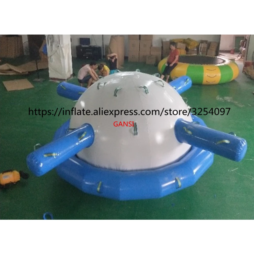 Free Shipping Inflatable Water Saturn Gyro,Customized Durable Inflatable Water FLoating Gyroscope Rocker For Kids free shipping 8x3m inflatable water catapult blob for sale