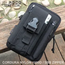 ROCOTACTICAL Высокое качество Молл Тактические Талия пакеты, изготовленные из Cordura нейлон EDC Молл военная сумка для охоты с Бесплатный Пояс кольцо