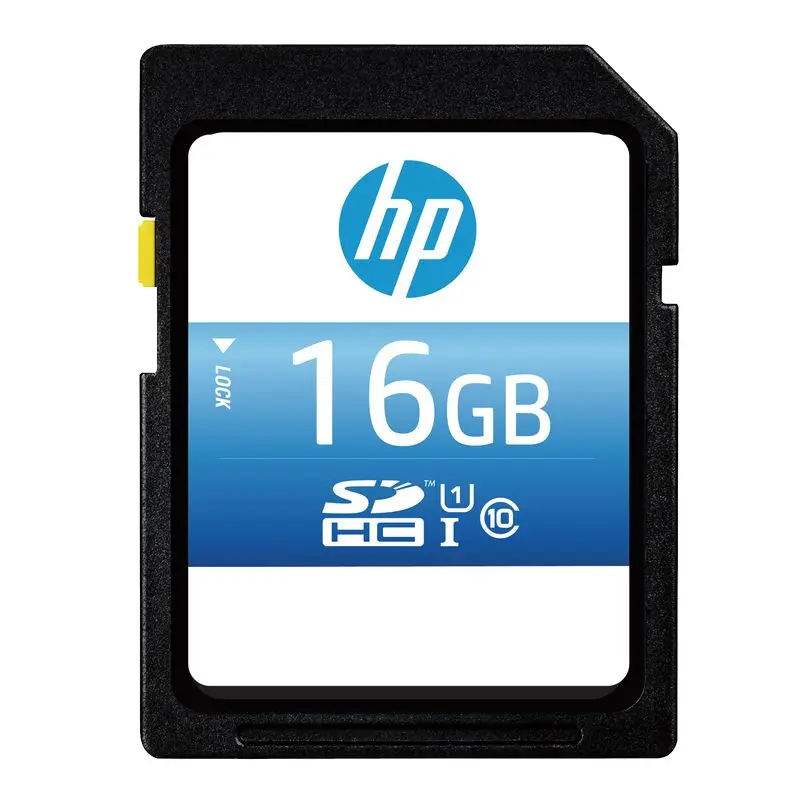 Hp 90 МБ/с./с, SD карта для камеры, 128 ГБ, 64 ГБ, 32 ГБ, 16 ГБ, карта памяти U1, флеш-карта SDHC, SDXC, C10, флеш-карта с реальной емкостью для DSLR ПК