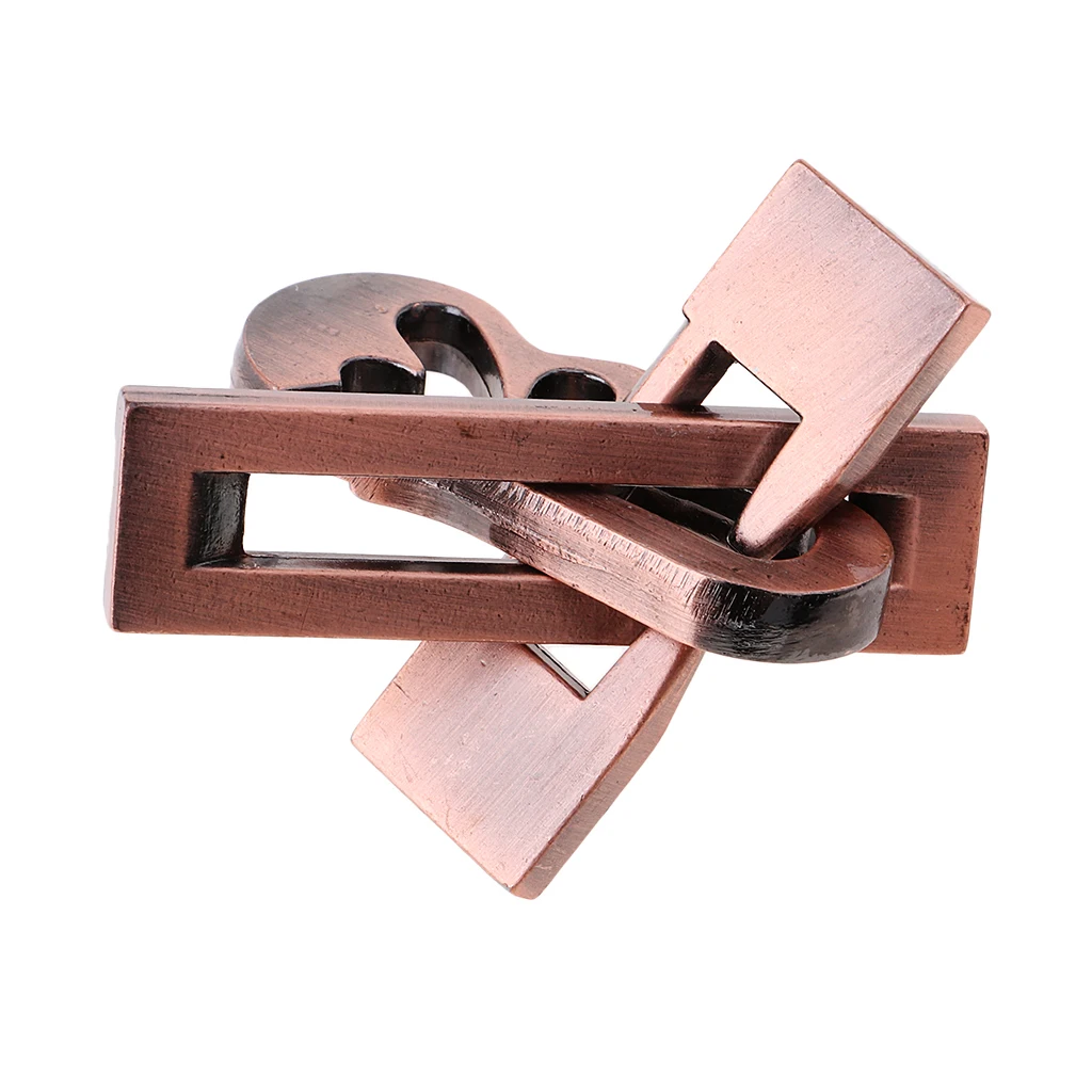 Piano Shape Lock Wire Puzzle Brain Teaser Mind Game Toy Steel Metal IQ Test Magic