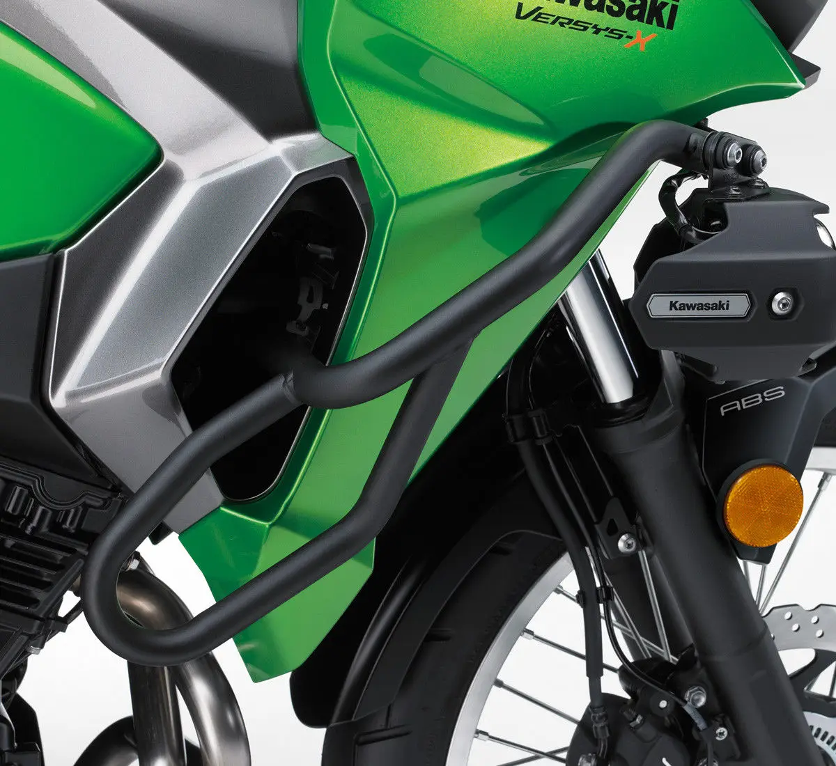 Матовый черный краш-бар Защита рамы двигателя для- Kawasaki Versys X300 X-300