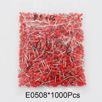 E7508 100 шт. изоляционные трубки изолированные клеммы 0.75mm2 кабель провода Разъем изоляции обжимной разъем