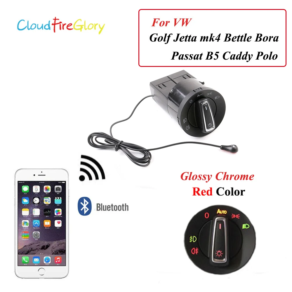 CloudFireGlory для VW Golf 4 Jetta MK4 Passat B5 Polo Bora Bettle Bluetooth модифицированный автоматический головной светильник, переключатель, светильник, модуль датчика