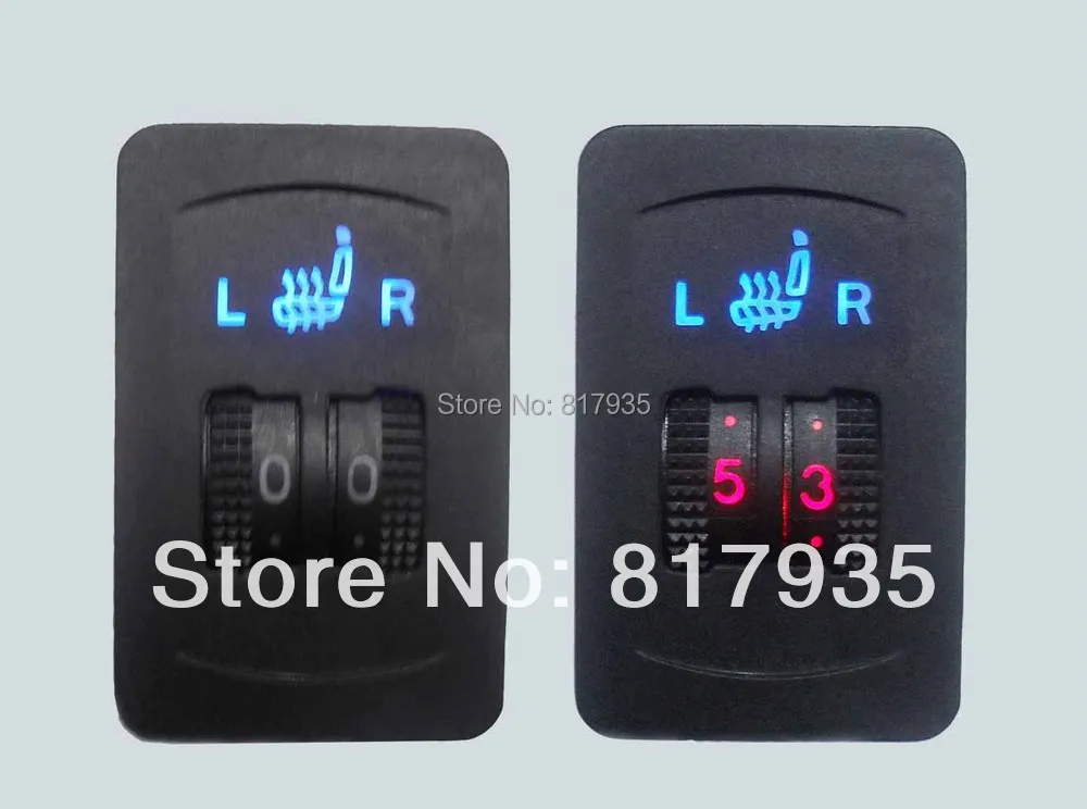 Buy 2 seats installed,dual dial 5 level seat heater