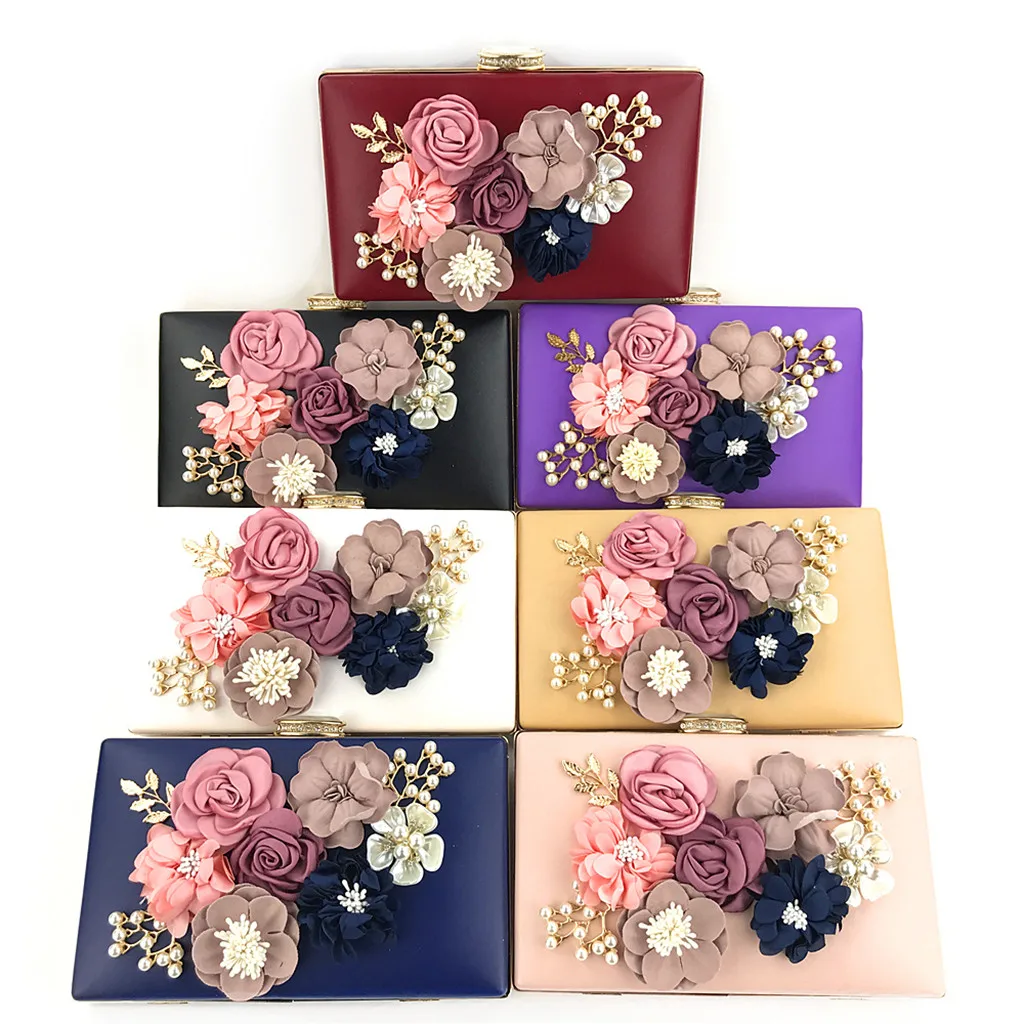 

KKMHan Famous Brand Women's Flower Clutches Evening Bags Handbags Wedding Clutch Purse Dropshipping schoudertas dames