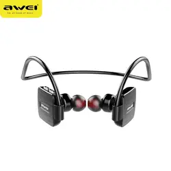 Awei водонепроницаемые bluetooth-наушники с микрофоном стерео беспроводной гарнитура музыка Bluetooth наушники спортивные A848BL
