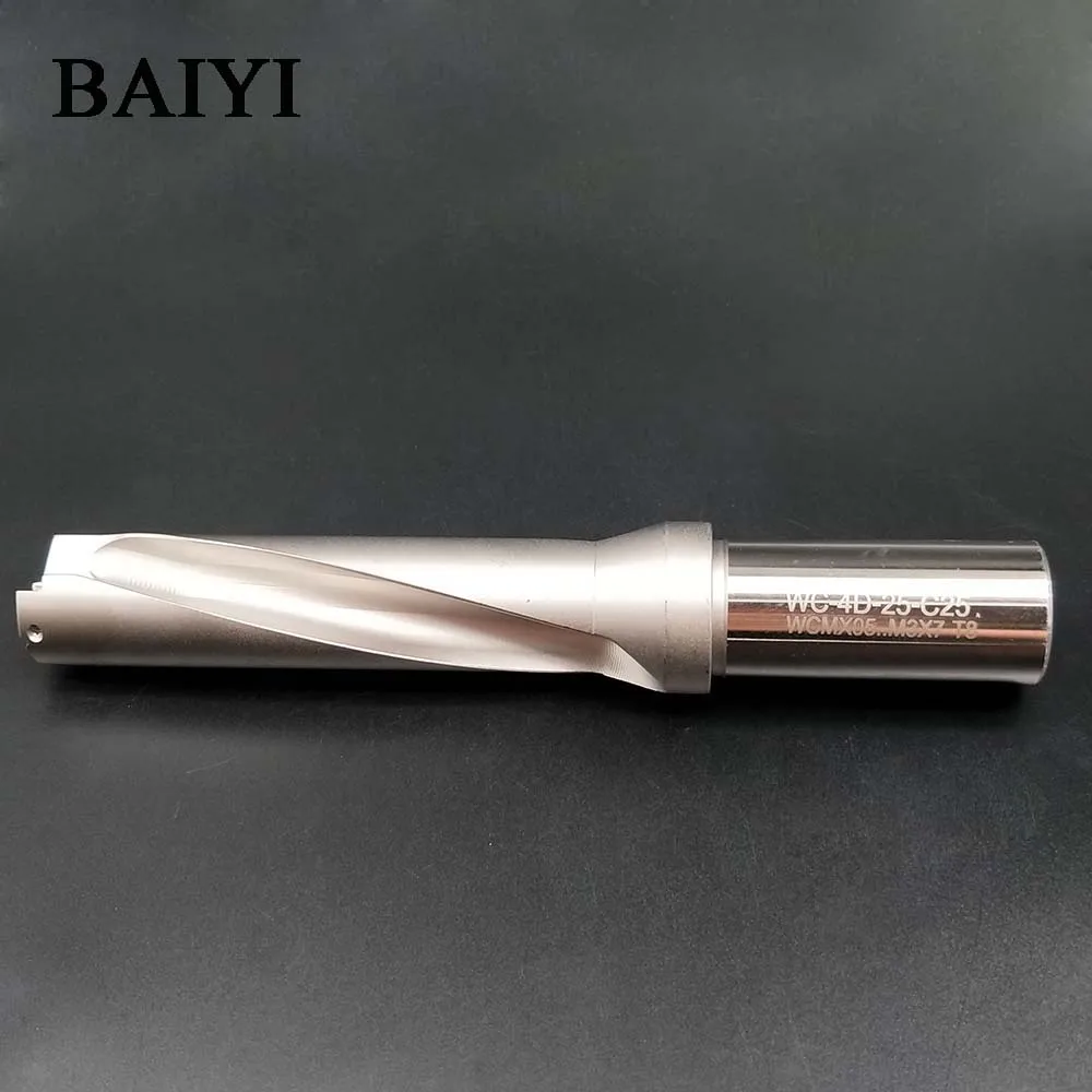 Высокая точность 14 32 мм CNC indexable U drill 4D WC insert сверла для металла диаметр