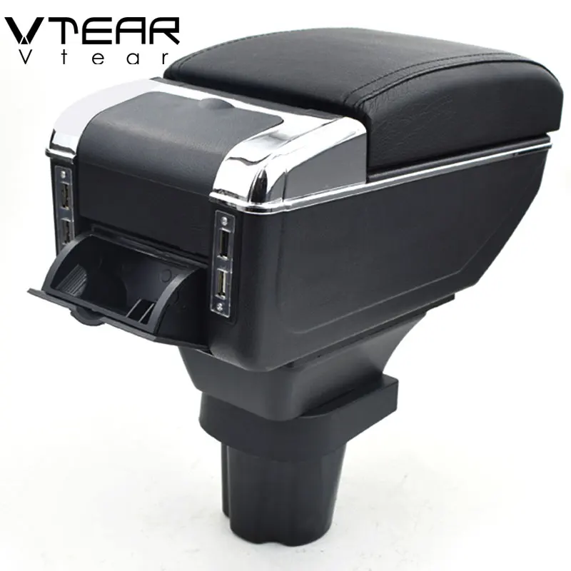 Подлокотник Vtear для VW подлокотник с USB зарядкой двухслойный центральный хранения