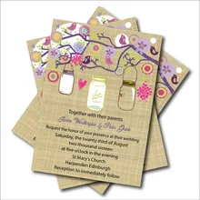 14 шт/лот на заказ старинная стеклянная банка для свадебной вечеринки приглашение деревенское кружево свадьба приглашает свадебное декоративное украшение для вечеринки