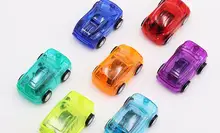 

Pull Back Car Vehicle Toys Gifts Children Transparent Mini Car Toys Party Favor for Kids Diecast Model Car