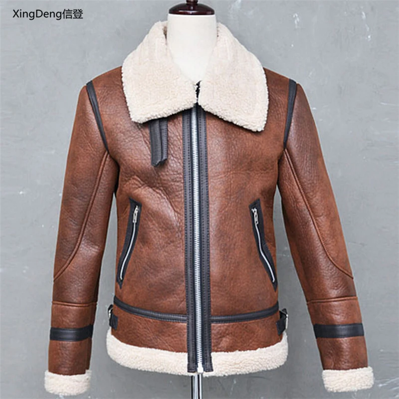 XingDeng одноцветная куртка-бомбер на молнии, теплая куртка, кардиган, мотоциклетная куртка на молнии, хлопковое модное мужское пальто размера плюс 4XL