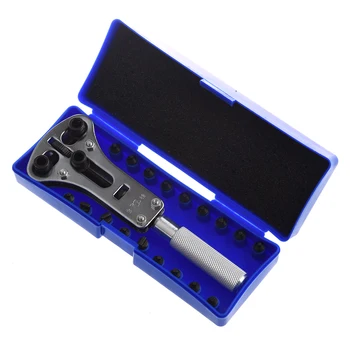 

Brand new professional watch tool set with wooden box and essays
