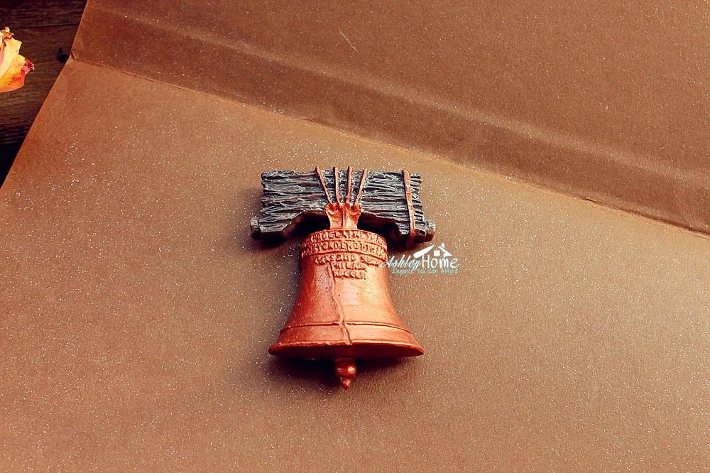 Gift Decoration United States Philadelphia Liberty Bell Independence Symbol Creative Travel Souvenir 3D Resin Fridge Magnetic Sticker DIY