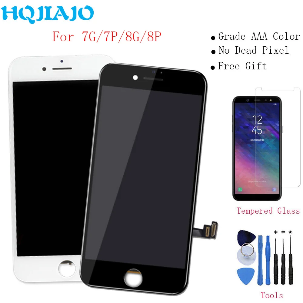 

Grade AAA For iPhone 7 8 LCD Display Touch Screen Digitizer Assembly For iPhone 7 Plus 8 Plus LCD Display Screen No Dead Pixel