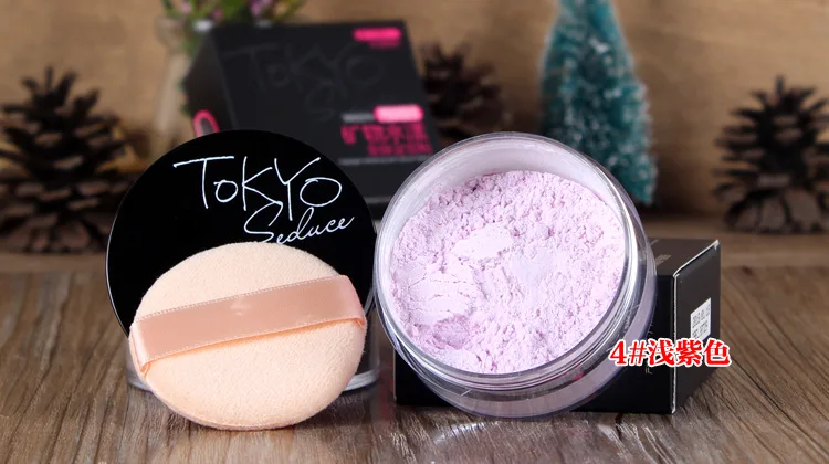 Бренд порошок Профессиональный Макияж Loose Powder Matte голой лицо длительный отбеливания кожи отделка прозрачной пудрой Палитра 1 шт - Цвет: 4