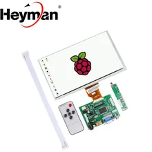 9 дюймов ЖК-дисплей экран высокого разрешения монитор Пульт дистанционного управления драйвер плата 2AV HDMI VGA для Raspberry Pi 3 Orange Pi