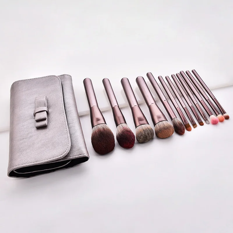 

Hot 1/12pcs Makeup Brushes Makeup Brush Set Wooden Handle Face Powder Brush SJ66