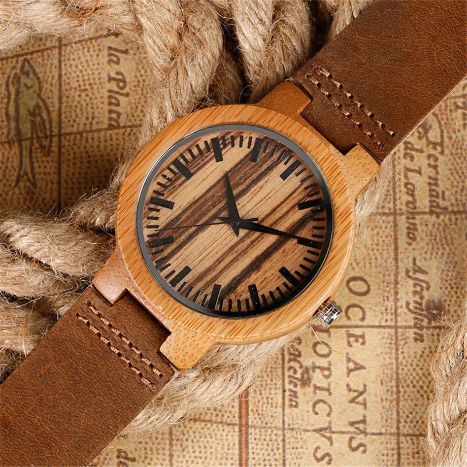 hand-made wooden watch